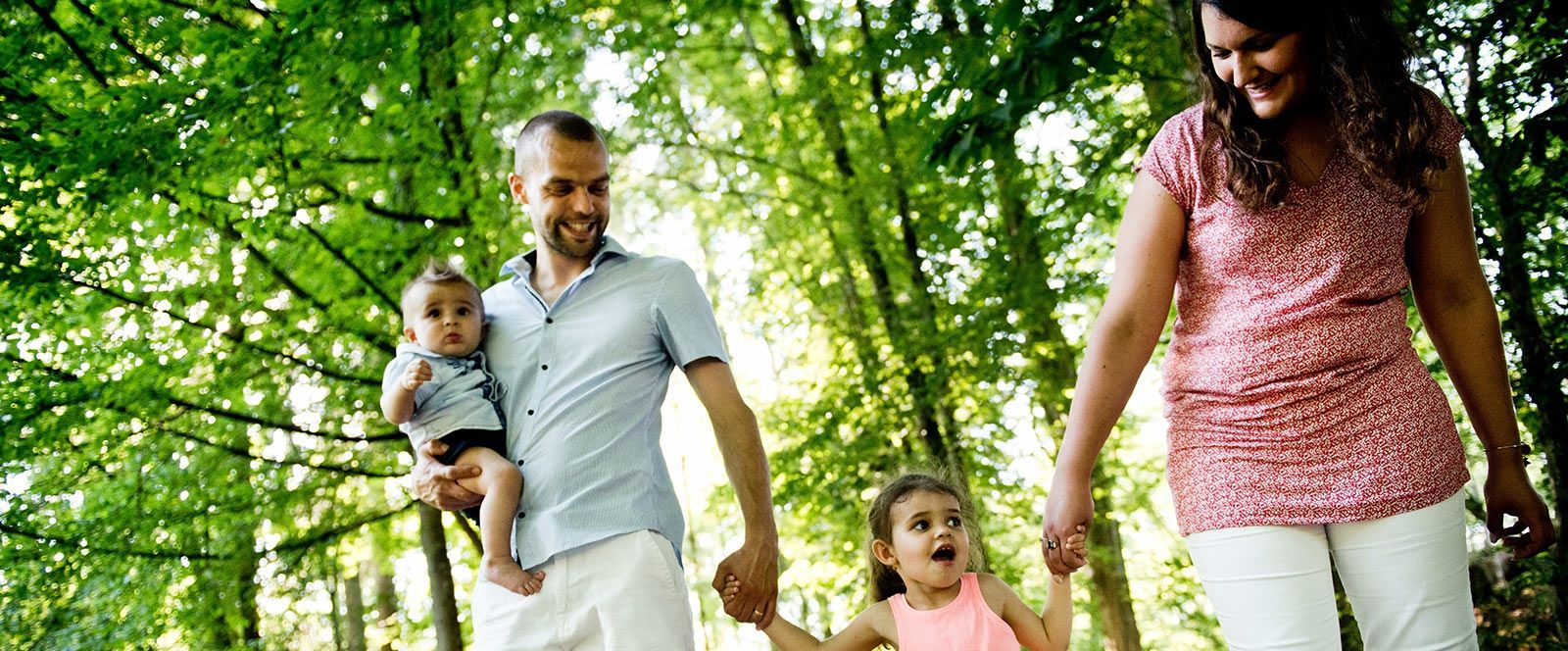 Balade dans le domaine en famille
